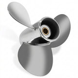 9,9 x 12, 9,9 x 13, 10,38 x 13 OEM-Außenbordpropeller aus Edelstahl für Mercury-Motoren mit 9,9–20 PS, 10 Keilzähne