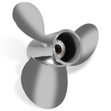 Oppgraderte utenbordspropeller i rustfritt stål passer til Mercury-motorer 6–15 hk, 8 spline tenner, høyre