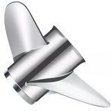 13 x 21 YBS Boat Propeller for Yamaha Engines OEM Upgrade Stainless Steel Outboard Motors 60/70/75/80/85/90/100/115HP Semi Cleaver Blades 15 Tooth, RH