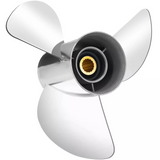 13 x 21 YBS Boat Propeller for Yamaha Engines OEM Upgrade Stainless Steel Outboard Motors 60/70/75/80/85/90/100/115HP Semi Cleaver Blades 15 Tooth, RH