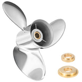 Eliche per barca in acciaio inox da 15 1/4 x 19 pollici adatte a motori fuoribordo Yamaha da 150-300 CV 6CE-45970-20-00, 15 scanalature, RH
