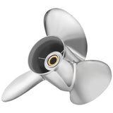 Oppgrader OEM rustfritt stål påhengsmotor propell passer til Honda-motorer 115-250 hk 15 spline tenner, høyre, 3 blader