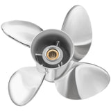 Oppgrader OEM rustfritt stål påhengsmotor propell passer til Honda-motorer 115-250 hk 15 spline tenner, høyre, 4 blader