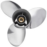 Eliche per barche in acciaio inossidabile 15 1/4 x 21 montano Yamaha Outboard 350-450 HP 6AW-45976-20-00,17 Denti scanalati, T