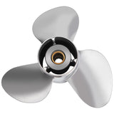 Hélices hors-bord en acier inoxydable OEM équipées de moteurs Suzuki 50-140 ch 15 cannelures, RH