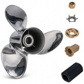 14 1/2 x 25 Edelstahl-Außenbord-Bootspropeller passend für Mercury-Motoren mit 150–250 PS, Teilenummer 48-13706A46, 15 Keilverzahnung