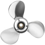 Oppgraderte propeller i rustfritt stål til påhengsmotorer, passer til Yamaha-motorer 25–60 hk, 13 spline-tenner, høyre