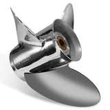 Upgrade OEM Edelstahl-Außenbordpropeller passend für Volvo Penta SX Z-Antriebe 135-300 PS, 19 Spline-Zähne, rechts, 3 Blätter