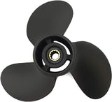 Aluminium utenbordsmotor propeller passer til Mercury-motorer 8–9,9 hk, 12 spline tenner, høyre