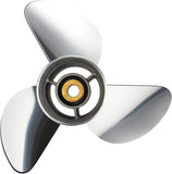 Stainless Steel Boat Propeller for Yamaha Outboard Motos 150-250 HP, 15 Spline, RH