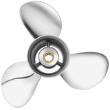 Oppgraderte propeller i rustfritt stål til påhengsmotorer, passer til Yamaha-motorer 25–60 hk, 13 spline-tenner, høyre