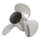 9 7/8 x 14 Hélices hors-bord en acier inoxydable adaptées aux moteurs Yamaha 20-30 ch, 10 cannelures, Rh