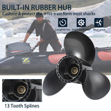 Aluminium utenbordsmotor propell passer til Suzuki-motorer 35-65 hk 13 spline tenner, høyre