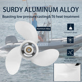 Aluminium-Außenbordmotoren für Yamaha-Motoren 6–9,9 PS, 7 Keilzähne, rechts