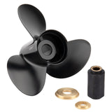 13 1/4 x 17 oppgradert aluminiums utenbordspropell passer til Johnson/Evinrude/OMC/BRP-motorer, 13 spline-tann, høyre