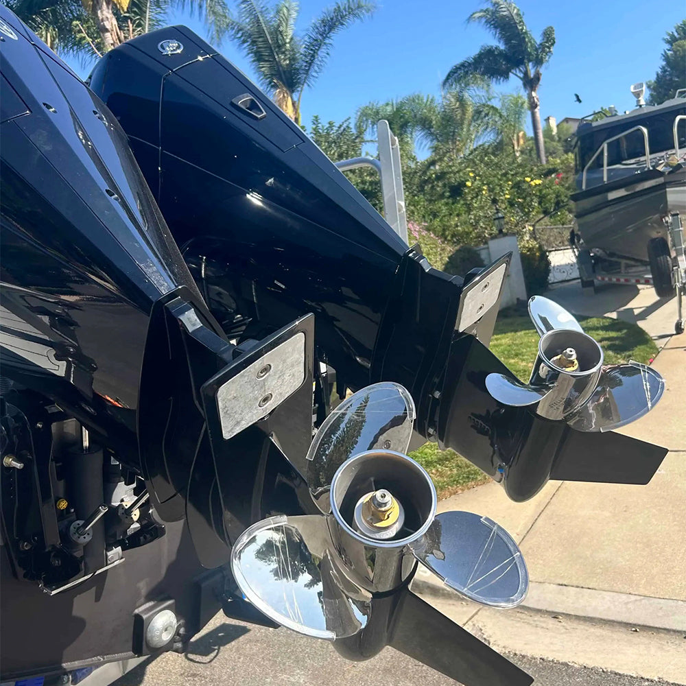 10,5 x 15 Edelstahl-Propeller-Turbo für Mercury-Außenbordmotoren 25–70 PS, 13 Keilzähne, rechts