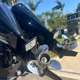 10,5 x 15 Edelstahl-Propeller-Turbo für Mercury-Außenbordmotoren 25–70 PS, 13 Keilzähne, rechts