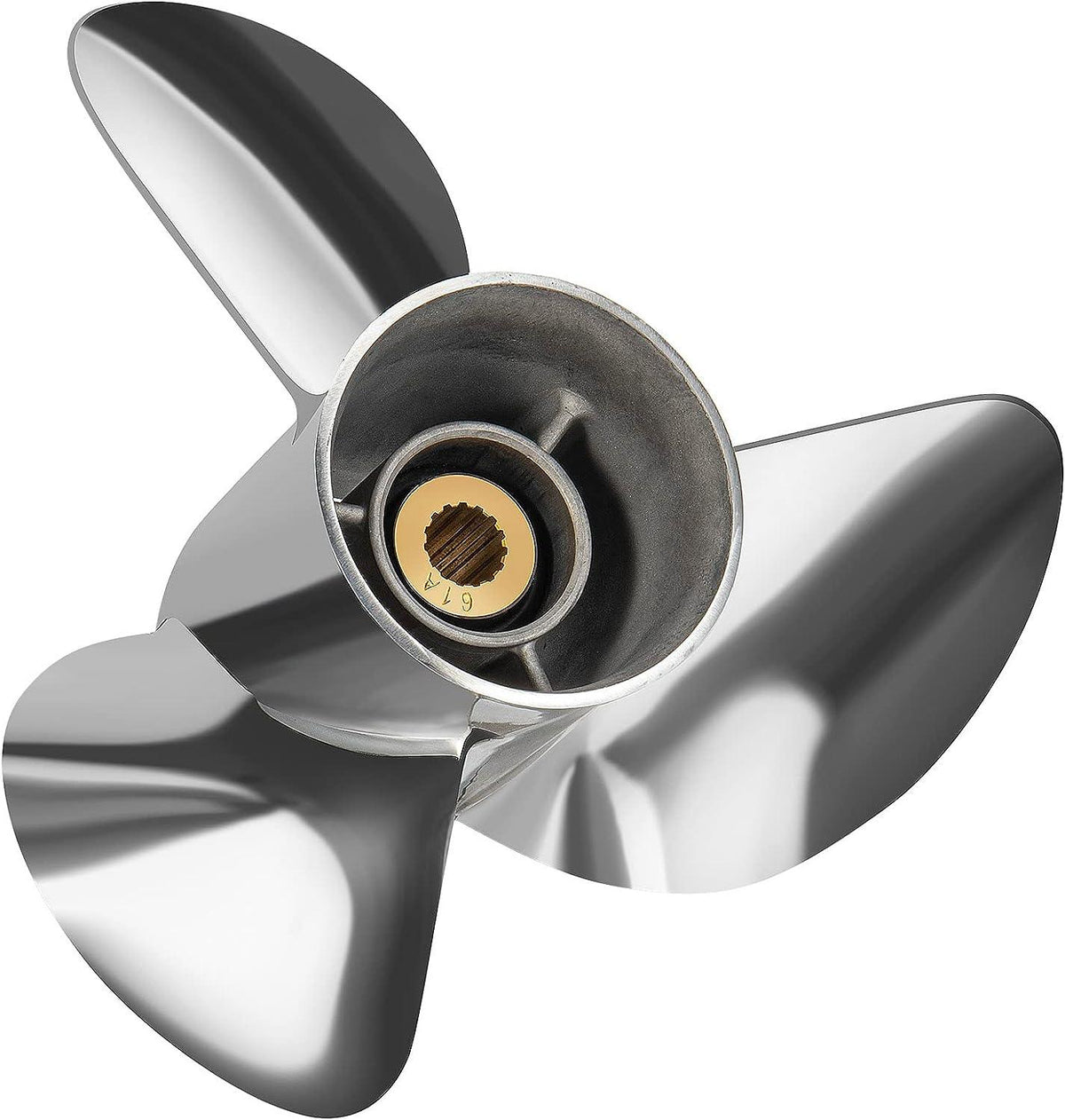 13 3/4 x 21 hélices de acero inoxidable para barcos encajan Yamaha Outboard 150-300 HP 6K1-45972-01-98, LH