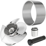 VIF for Sea Doo 161mm 13/16 Stainless  Impeller with Plastic Wear Ring, Wrench and Seal