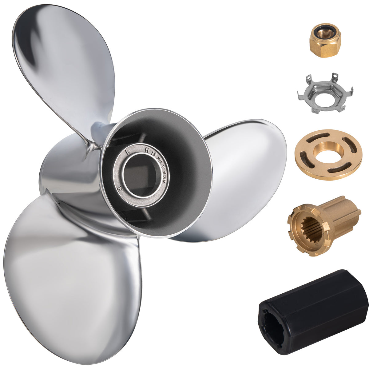 Elica esterna in acciaio inox OEM per motori a mercurio da 40-140HP