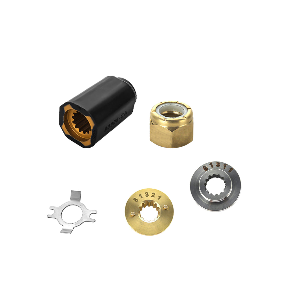 OEM Boat Propeller Installation Hub Kits for Mercury Outboard Engines 25-70HP,13 Spline Tooth