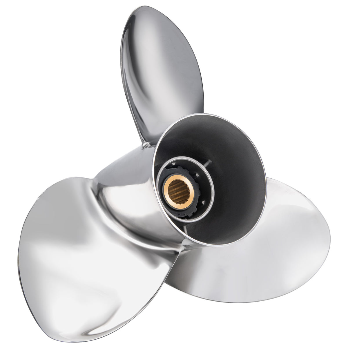 Eliche per barche in acciaio inossidabile 15 1/4 x 21 montano Yamaha Outboard 350-450 HP 6AW-45976-20-00,17 Denti scanalati, T