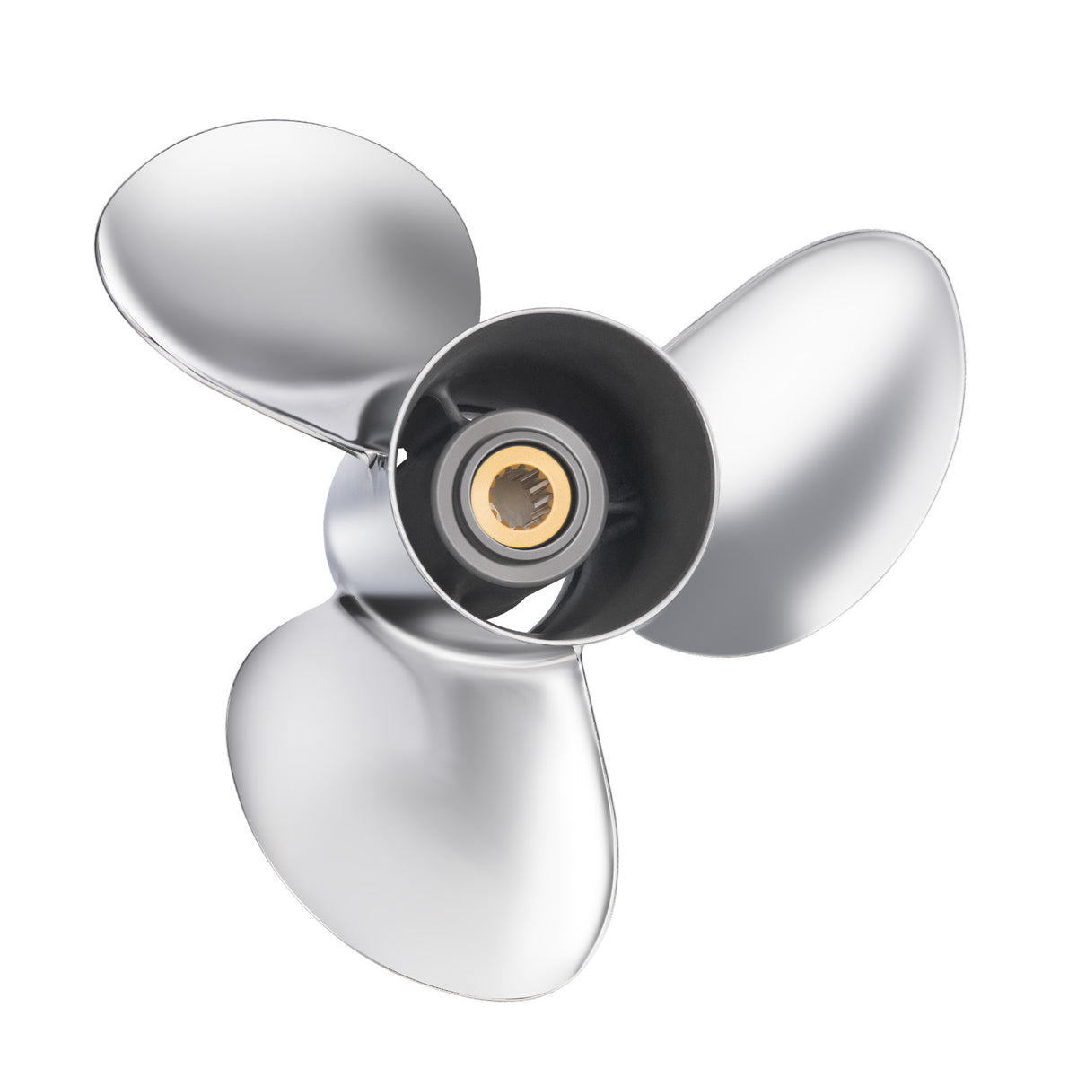 Upgrade Stainless Steel Outboard Boat Propeller for Johnson Evinrude/OMC 40-140HP 13 Spline RH