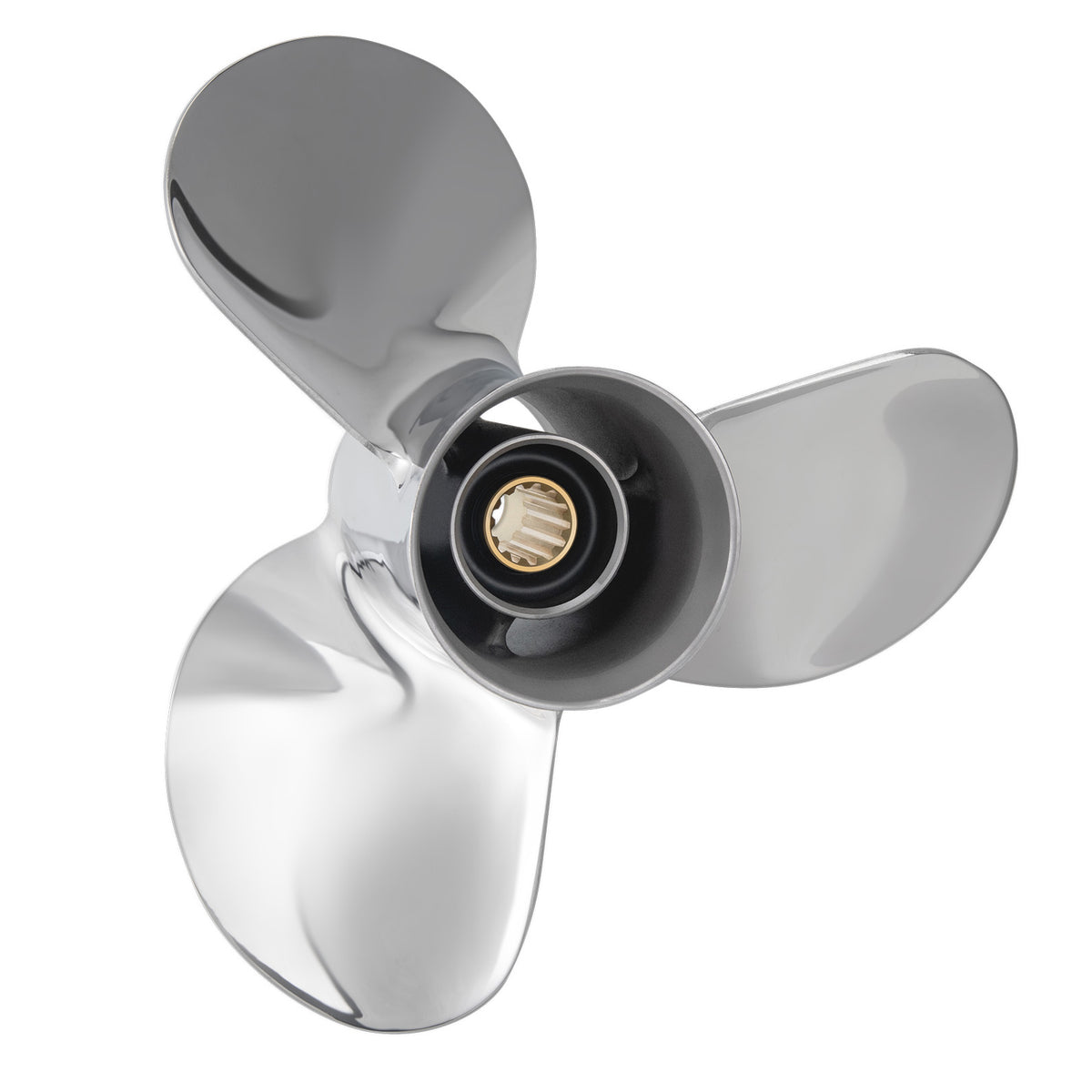 Hélices de rechange en acier inoxydable pour moteurs hors-bord Tohatsu 40-60 CV, 13 cannelures, à droite