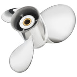 9,9 x 12, 9,9 x 13, 10,38 x 13 OEM-Außenbordpropeller aus Edelstahl für Mercury-Motoren mit 9,9–20 PS, 10 Keilzähne