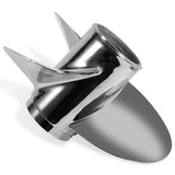 9,9 x 12, 9,9 x 13, 10,38 x 13 OEM-Außenbordpropeller aus Edelstahl für Mercury-Motoren mit 9,9–20 PS, 10 Keilzähne