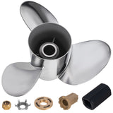 15 1/2 x 19 Edelstahl-Außenbord-Bootspropeller passend für Mercury-Motoren mit 150–250 PS, Teilenummer 48-13701A46, 15er-Keilzahnung, links