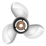 10,5 x 15 Edelstahl-Propeller-Turbo für Mercury-Außenbordmotoren 25–70 PS, 13 Keilzähne, rechts