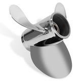 9,9 x 12, 9,9 x 13, 10,38 x 13 OEM-Außenbordpropeller aus Edelstahl für Mercury-Motoren mit 9,9–20 PS, 10 Keilzähne