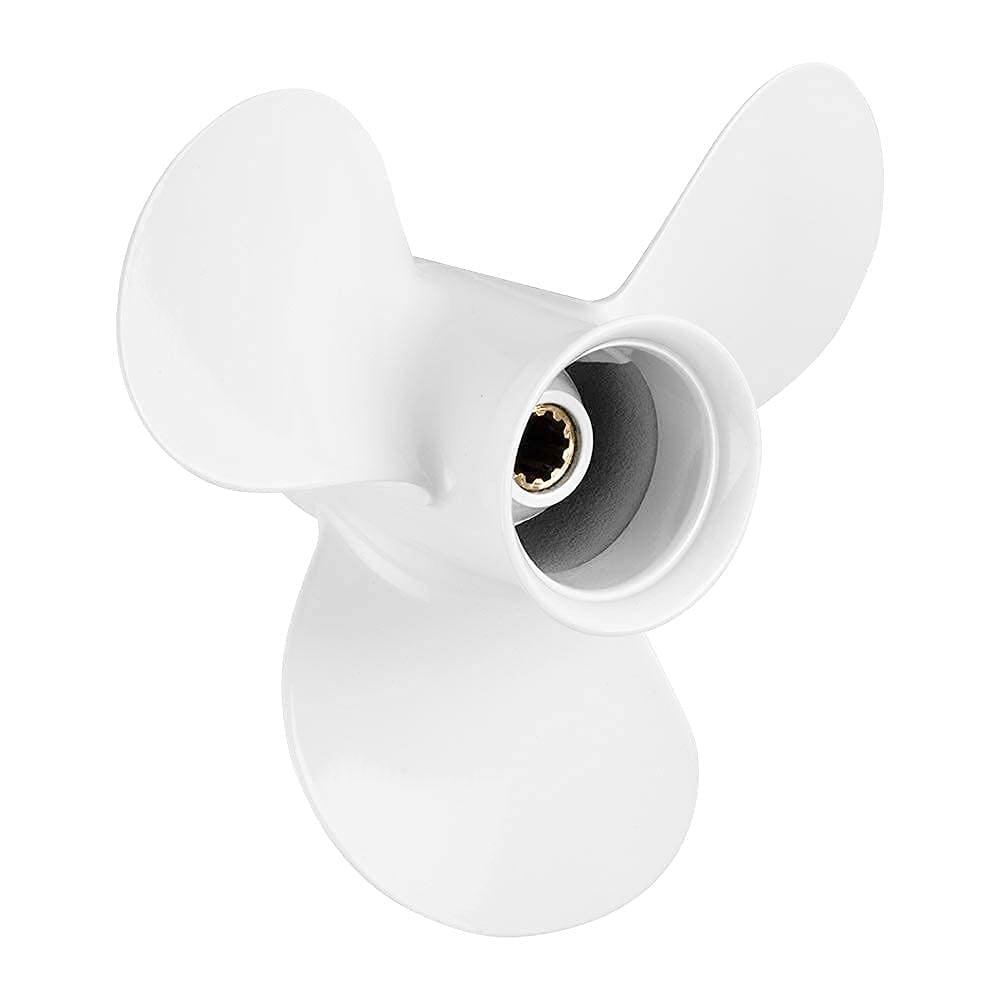 9 7/8 x 11 1/4 Moteurs Yamaha en aluminium à hélice en aluminium montés 20-30 HP, 10 cannelures, n°664-45947-01-00, RH