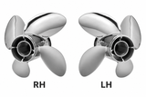RH+LH 4 Blade Stainless Steel Boat Propeller Prop for Mercury Mercruiser Alpha One and Bravo 1