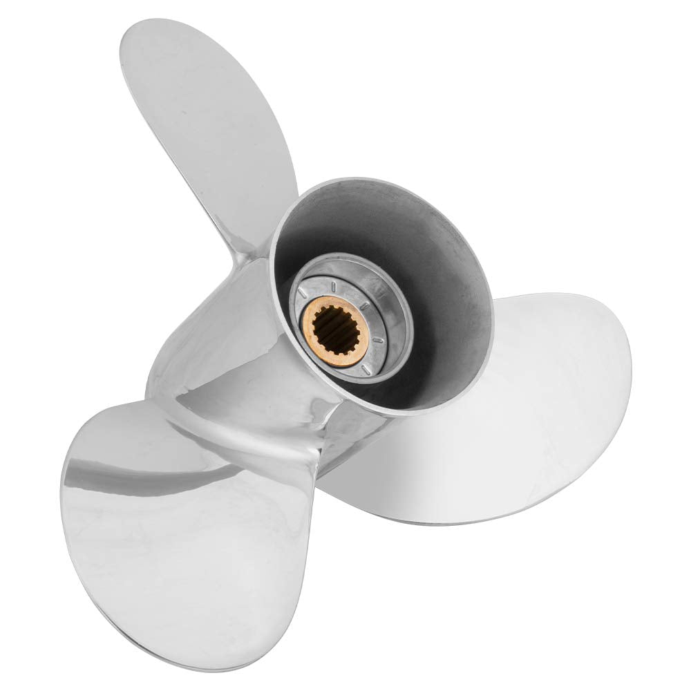 Stainless Steel Boat Propeller for Yamaha Outboard Motos 60-115 HP, 15 Spline, RH