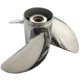 Stainless Steel Outboard Propeller fit Mercury Engines 40-140HP 15 Spline Tooth,RH