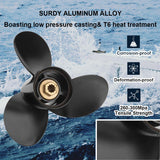 Aluminum Outboard Boat Propellers fit Mercury Engines 25-30HP 10 Spline Tooth,RH