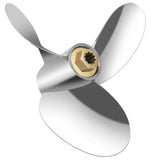 VIF 10.38 x18p Chopper | 48-43592A61 Upgrade OEM Stainless Steel Outboard Propeller fit Yamaha Motos 20-30 hp,Mercury Chopper II Racing Prop, 10 Spline Tooth hub Kits Installed, Rh