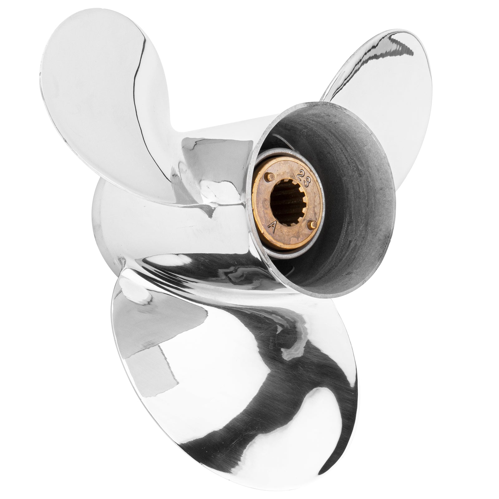 10 3/8 x 14 Stainless Steel Propeller for Mercury Outboard 25-70 HP ,48-855860A46,13 Spline Tooth,RH