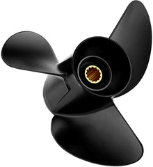 10.25 x 14/15/16-G Polished/Black YBS Stainless Steel Boat Outboard Propeller for Yamaha Engines 40-60,13 Spline Tooth,Rh,Same Style as Original ybs Prop;Fit Havoc Duck Boat,Duck Hunting or Fishing