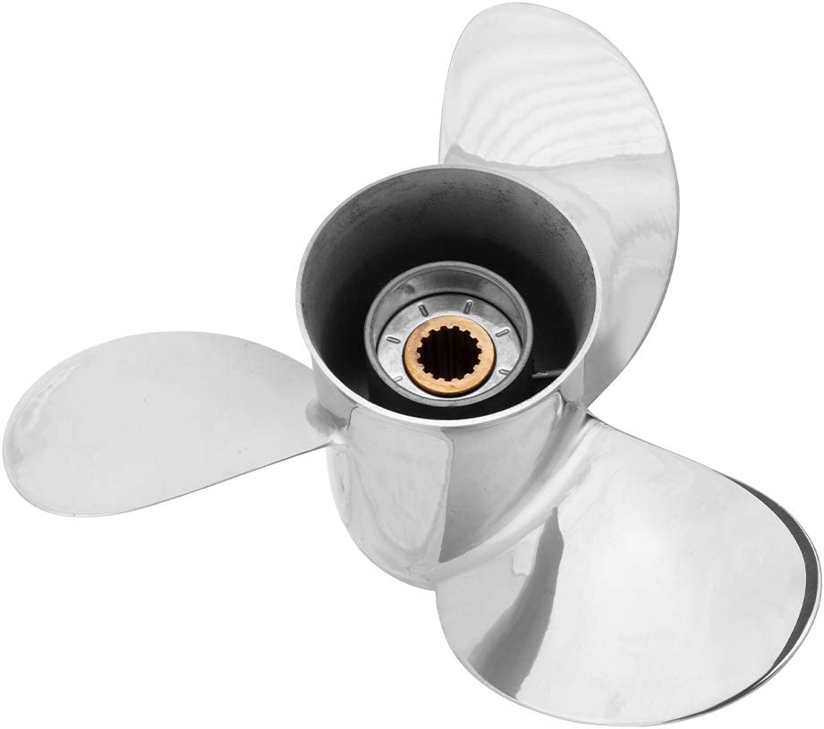 13 x 21 Stainless Steel Outboard Propeller for Yamaha Engines 60-115 HP Reference , 15 Tooth, RH