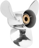 OEM Stainless Steel Outboard Propeller fit Mercury Engines 25-70HP 13 Spline Tooth,R