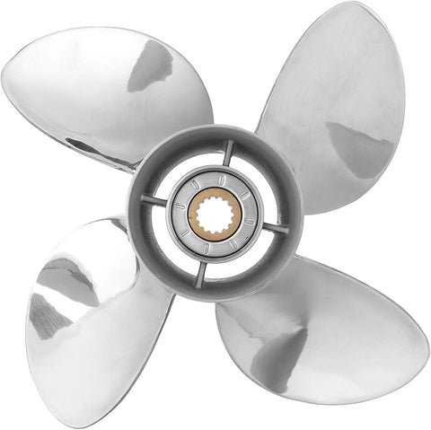 VIF OEM Upgrade 15 1/4 x 18,15 1/4 x 20, 15 1/4x 22, 15 1/4 x 24 Series Stainless Steel Propeller for Yamaha Outboard Motos 150-250 HP, 15 Spline Tooth, RH