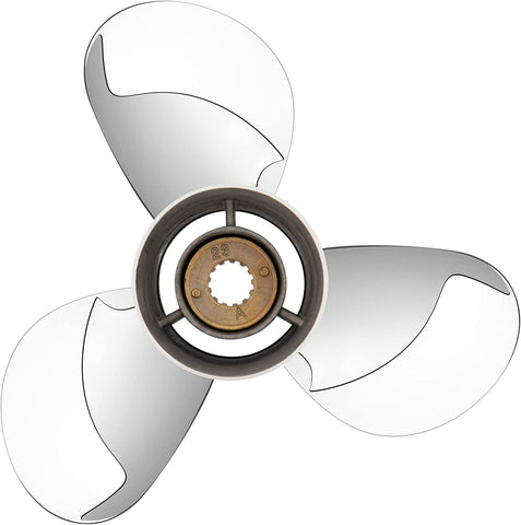 10 7/8 x11,10 3/4 x12,10 1/2 x13,10 3/8 x14, 10 1/4 x15 OEM Stainless Steel Outboard Propeller fit Mercury Engines 25-70HP
