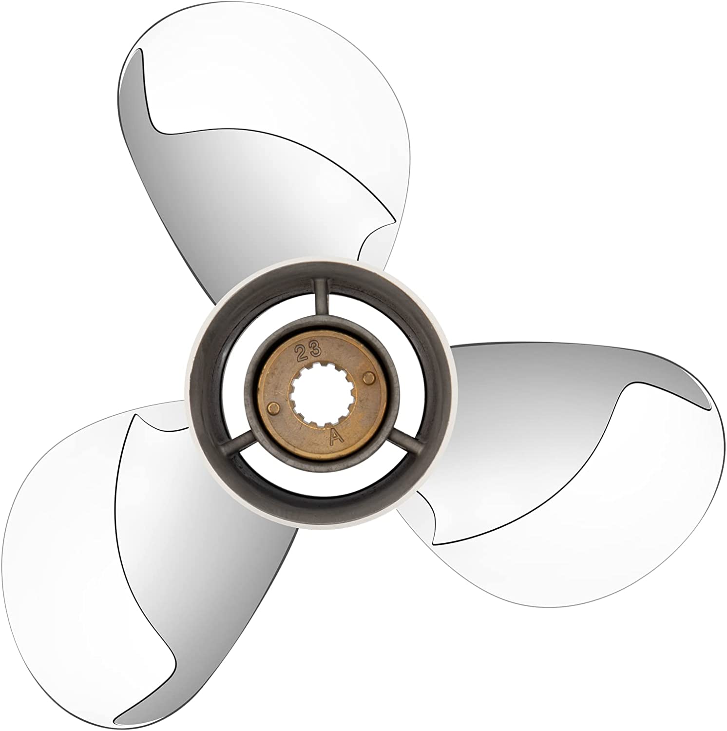 11 3/8 x14,11 5/8 x12 OEM Stainless Steel Outboard Propeller fit Mercury Engines 25-70HP